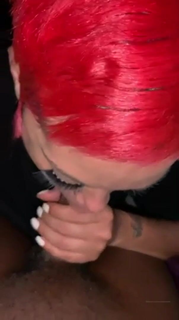 Redhead sucks bbc