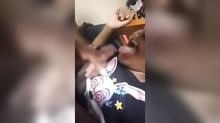 Black Girl Blowjob: Just one facial is never enough for me #4