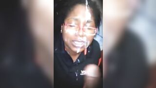 Black Girl Blowjob: Ebony in Glasses Gets Cumblasted by her Office Fuckmate!!! #5
