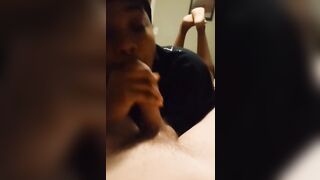 Black Girl Blowjob: Do you want my gf to swallow your cum next? #4
