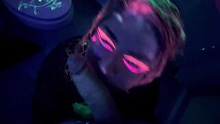 BlowJob: Getting naughty during a glow party #2