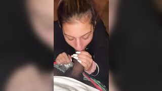 BlowJob: Cute blonde sucking on a bbc #2