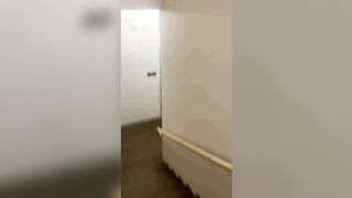 BlowJob: Sucking his fat cock in the stairwell ???? #2