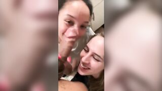 Blowjob Sandwich: At a party #4