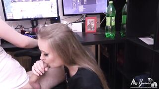 Blowjob Skill: Finishing Her Boyfriend Before He Games #3