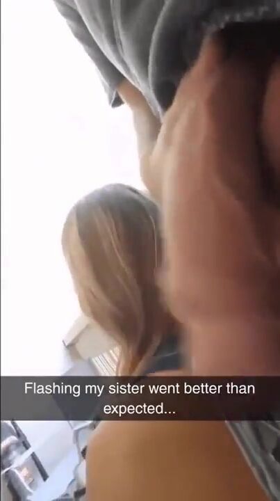 Flashing sister went better than expected...