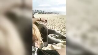Casual Blowjob: Quick taste on a beach #4