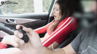 Elite Blowjob: Adria Rae Intense Orgasm In Car #2