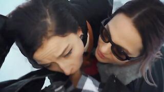Elite Blowjob: It's Never Too Cold For The Girls To Share Cum! #3