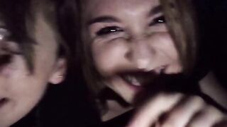 Fantastic Blowjob: Two Girls Giving A Blowjob In A Movie Theater №2 #4