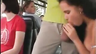 Fantastic Blowjob: Giving A Blowjob On A Packed Bus #4