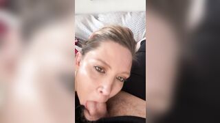 Blowjob with Suction: Am I still cute with a mouth full of cock and a face covered in cum? #2