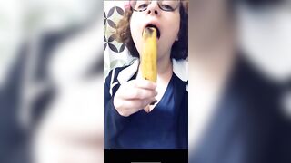 Deepthroat: I’m a big fan of bananas haha #5