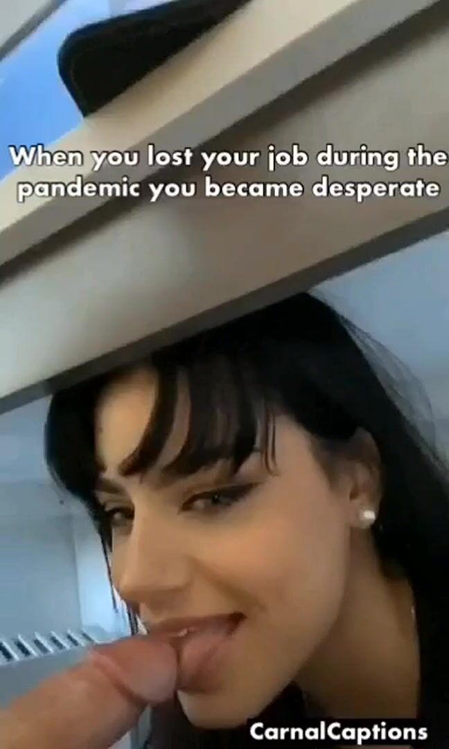 Blowjob Caption Cock Worship Deepthroat Pretty Prostitute Sissy Work Porn GIF by carnalcaptions
