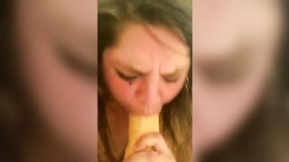 Deepthroat Tears: You know you wanna watch me cry gagging on a huge cock :) #1