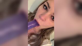 Throating Balls Deep: training my little slut throat #3
