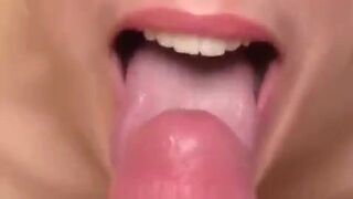 Frenulum and Glans: Playful, sensual, artistic, close-up blowjob #1