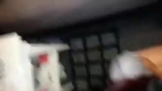 Throat Fucking: Nerd teen with glasses,pink hair, deepthroat a huge cock #3