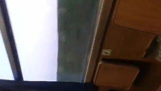 Public deepthroat on the train