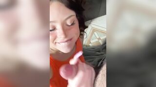 Freckled blowjob