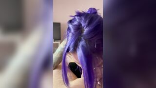 BlowJob: Girls who have purple hair suck the best dick #4