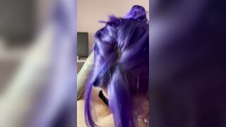 BlowJob: Girls who have purple hair suck the best dick #5