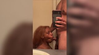 Getting him right before he goes to work!