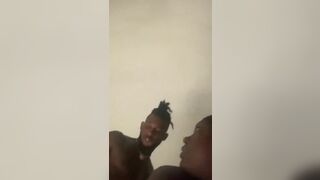 Ebony Throat: Girl fucks her bffs boyfriend/baby dad #2