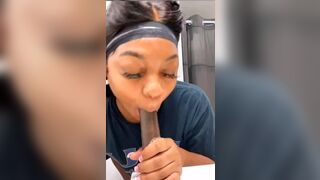 Ebony Throat: Want some real cock rn,I really wanna get nasty with ya #3