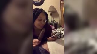 Ebony Throat: Throatin on the phone ???????? #4