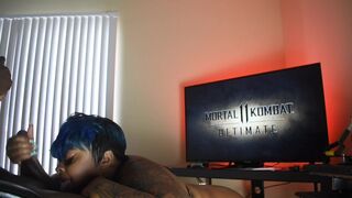 Ebony Throat: Big girl eating dick???? #3