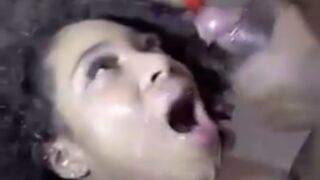 Ebony Throat: Painting her pretty ass face ???? #4