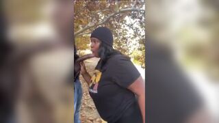 Ebony Throat: BBW outdoors #3