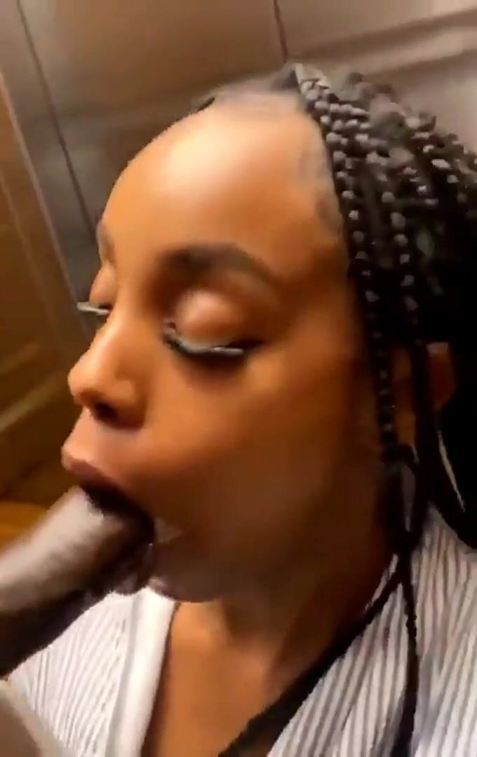 She could not wait till they got to the room, she wanted to suck him in the elevator!