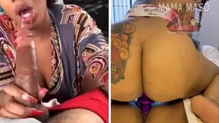 Ebony Throat: SHE LOVE SUCKING AND RIDING WITH HER BOUNCING BIG ASS???? MORE OF HER IN COMMENZ ???? #3