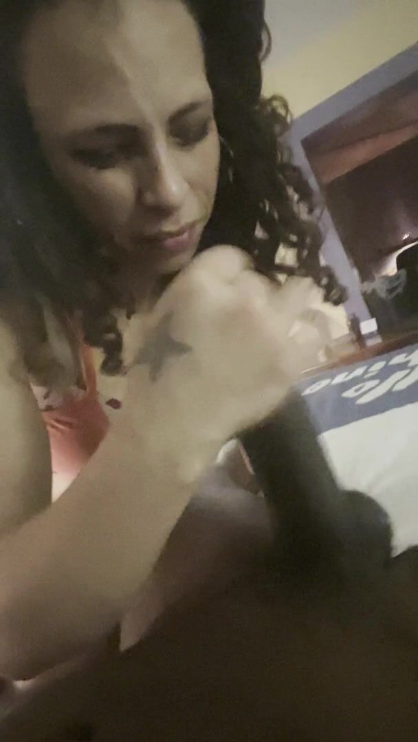 Nola BBC Blowjob from mixed Latina GIF