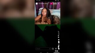 Ebony Throat: Live IG she got a throat on her too at the end #4