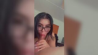 Want To Suck Cock: Glasses on or off while I’m sucking your cock? ???? #3