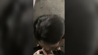 Asian Blowjobs: Sucking dick in public #5