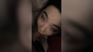 Korean slut sucking dick