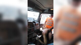 BlowJob: Truck driver getting sum at the truck stop #5