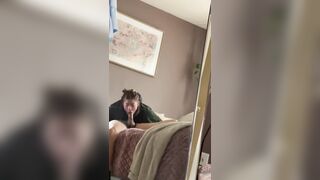 BlowJob: Heard noise coming from her room #5