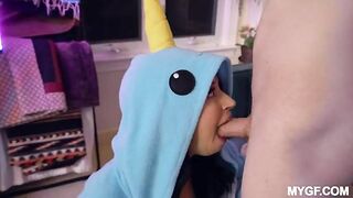 Would you be turned on if your girlfriend sucks you off with a unicorn costume?