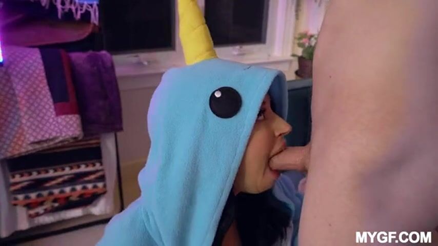 Would you be turned on if your girlfriend sucks you off with a unicorn costume?