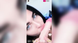 Blowjob Eye Contact: LIVE Insta - Whatcha think ???? #2