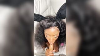 Blowjob Eye Contact: Come give me the real thing ? #4