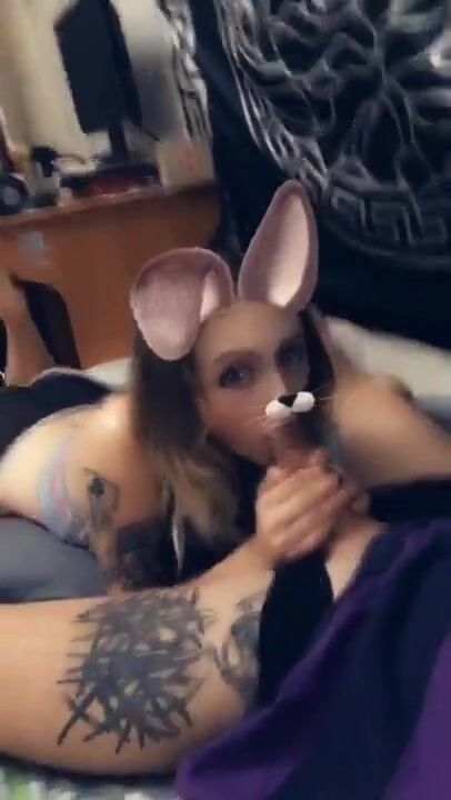Tiny cute girl, PsyAdel goes down on his boyfriend on Snapchat