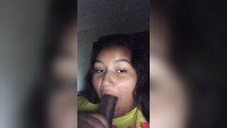 BlowJob: Latina sucking bbc #1