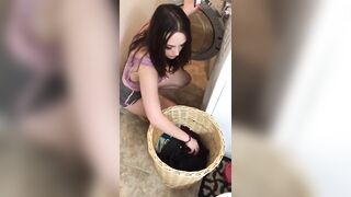 My husband is allowed to have me whenever he wants, even while I'm doing laundry
