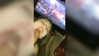 GF taking cock before the match!